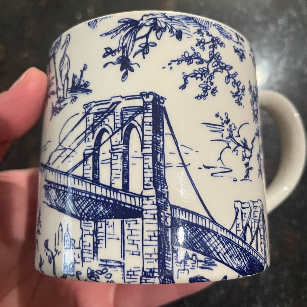 Tiffany & Co 1994 New York Toile Mug